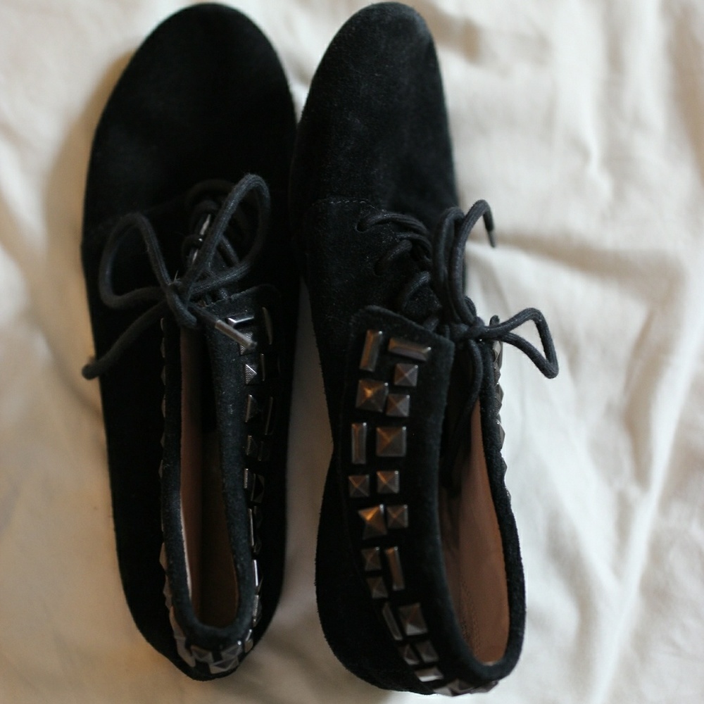 Studded Lace Ankle Booties